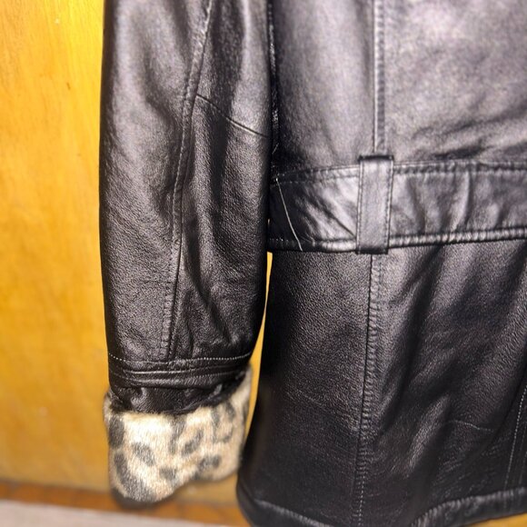 Wilsons Leather Leopard Print Women's Jacket - Picture 2 of 10